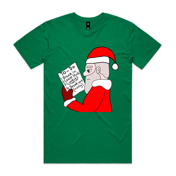 Funny Santas To Do List Shirt - Men's Staple Shirt Thumbnail