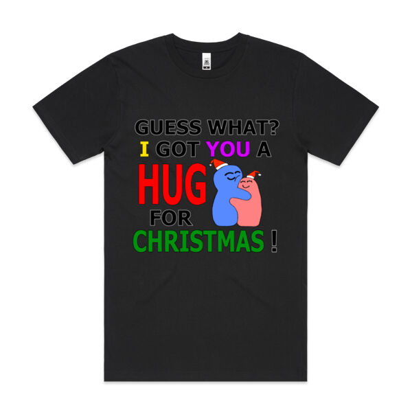 Cute Hug For Christmas - Men's Block T Shirt Thumbnail